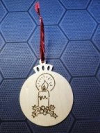 Weihnachtsbaumkugel - Kerze