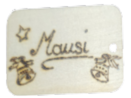 Weihnachtsglocken mit Schrift